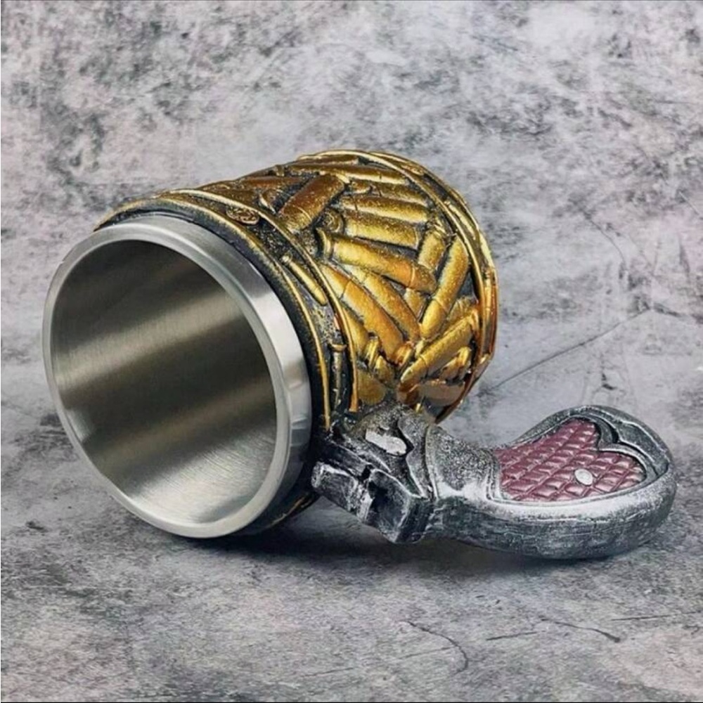 New Bullet Stainless Steel Cup Creative Revolver Bullet Cup Shape - Picture 5 of 5